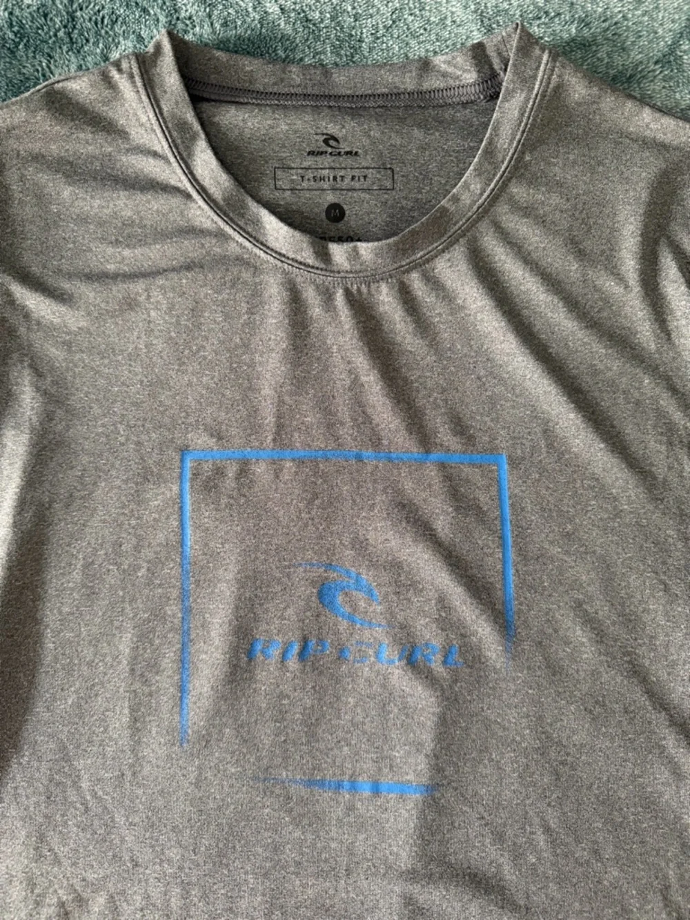 Men's Rip Curl T-Shirt Fit Swim‎ Shirt Gray UPF 50+ Size Medium